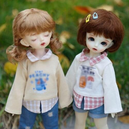 BJD doll 1/6 Yosd SD doll leisure fake two pieces doll clothes coat Doll accessories