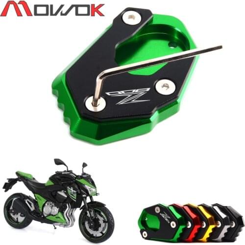 Brand new For KAWASAKI Z800 z800 2012 2013 2014 2015 2016 Motorcycle Free shipping Motorcycle Side Stand Pad Plate Kickstand Enl