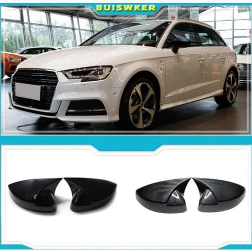 For audi Rear View Side Car Mirror Cover for Audi A3 S3 8V RS3 2013 2014 2015 2016 2018 2017 2019 car RearView Mirror Case Cover