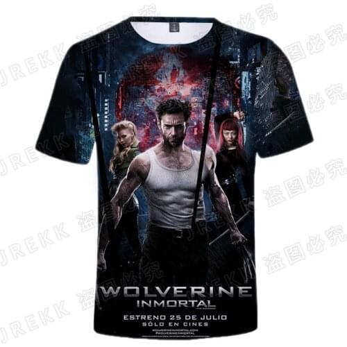 New Summer X-Men Wolverine 3D T Shirts Men Women Children Fashion Short Sleeve Printed T-shirt Casual Tops Cool Tee Clothing