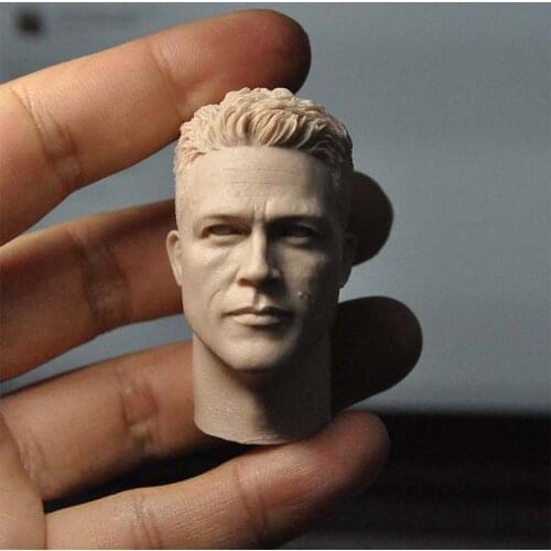 1/6 Scale WWII British Parachute Trooper Male Unpainted Head Model for 12''Body DIY