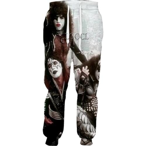 CLOOCL Newest Hip Hop Rock Metal Kiss Band Trousers Men Women 3D Print Harajuku Sweatpants Streetwear Jogging Pants DropShipping