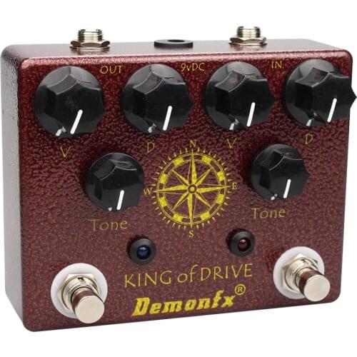 NEW Demonfx King of Tone Overdrive stompbox Based On Analog Man effect King Of Drive