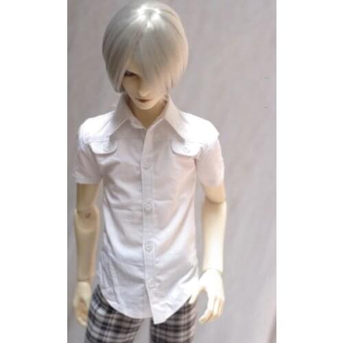 1/4 1/3 scale BJD clothes Short sleeve White shirt for BJD/SD MSD SD13 SD17 SSDF ID72 HID strong Uncle doll accessories C0147