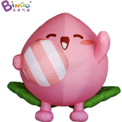 Customized 2.78x2.5 Meters Inflatable Peach Hanging Fruit Balloon Cartoon for Party Event Decoration Toy