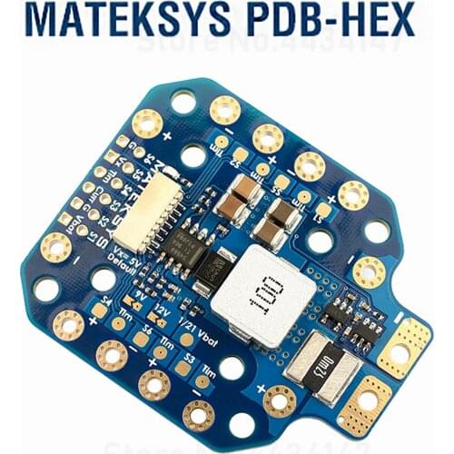 Matek PDB 12S PDB-HEX 6~60V DC input 5A regulator with 5V/9V/12V outputs high precision current sense for FPV racing drone