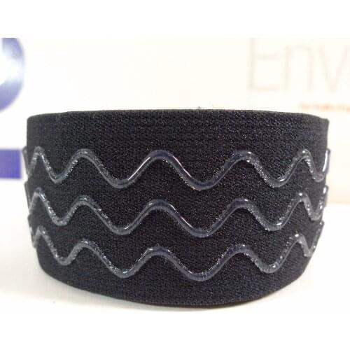 25 Yards 1.5" 38mm Silicone Beaded Anti Slip Head Lamp Elastic Bands Straps