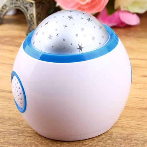 Romantic Music Starry Star Sky Digital Led Projection Projector Alarm Clock Calendar Thermometer with Snooze Function