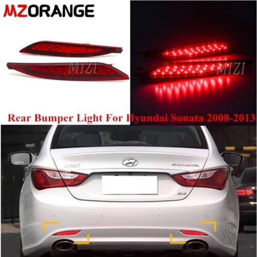 LED Rear Bumper Reflector Light For Hyundai Sonata 2008 2009 2010 2011 2012 2013 Tail Signal Brake Lamp Car Accessries