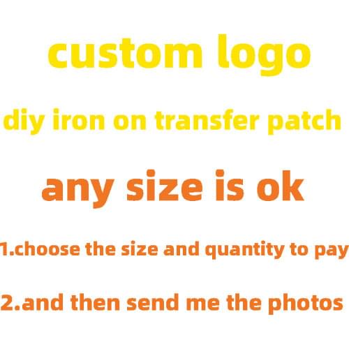 Custom Sticker Logo Brand Thermal Patches on Clothes Fabric Iron-on Transfers for Clothing Thermoadhesive Patch Diy Applique