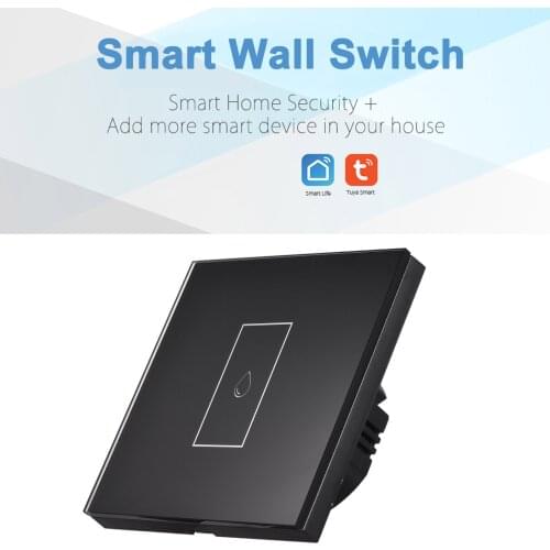WI-FI Wall Switch Smart Boiler EU Touch Switch Voice Control Compatible with Alexa & Google Home Remote Control Water Heater