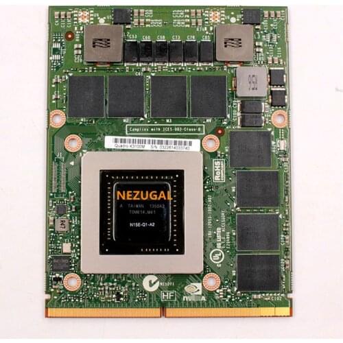 Quadro K3100M K3100 GDDR5 4GB Video Graphics Card N15E-Q1-A2 For Dell M6700 M6800 For HP 8740W 8760W