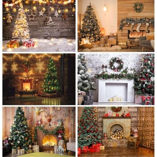 Vinyl Custom Christmas Indoor Theme Photography Background Baby Children Portrait Backdrops For Photo Studio Props 21710 CHM-01