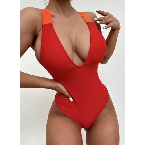 Vintage Patchwork Swimwear Women Hollow Out Push Up Ruffled One Piece Swimsuit Bandage Cross Beach Bathing Suit Monokini 2021