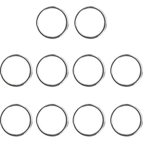 10Pcs Durable Portable Underwater Scuba Diving Outdoor Camping Sports Stainless Steel Split Ring for Gear Attachment 30mm/22mm