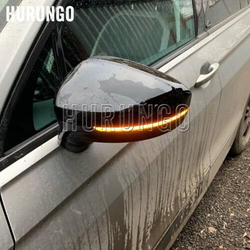 2pcs For VW Volkswagen Tiguan MK2 2017 Touareg MK3 2019 LED Dynamic Turn Signal Light Side Rearview Mirror Indicator Sequential