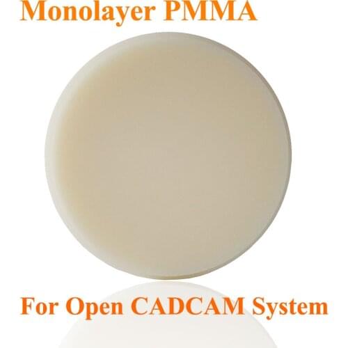 3 Pieces 98x25 Wholesale Dental CNC Material CAD CAM Milling Dental PMMA Disc With Free Shipping Cost