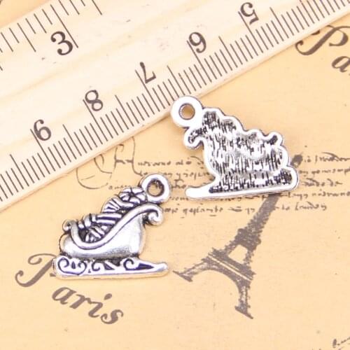 12pcs Charms Christmas boots 18x17mm Antique Pendants,Vintage Tibetan Silver Jewelry,DIY for bracelet necklace