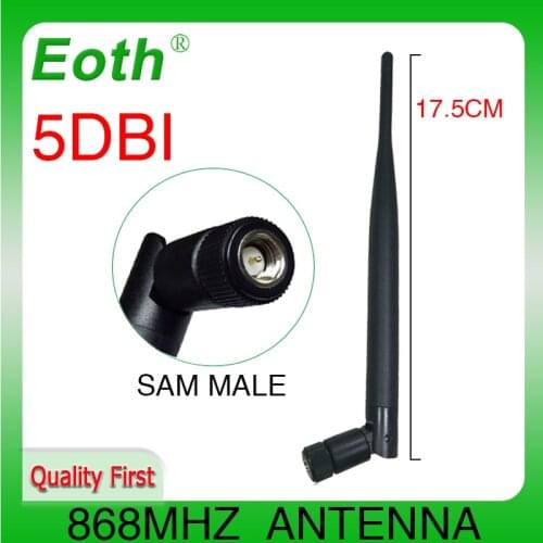 868MHz 915MHz Antenna LORA 5dbi SMA Male Connector GSM 915 MHz 868 MHz antena outdoor signal repeater antenne waterproof Lorawan