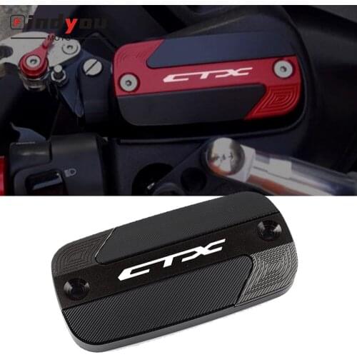 With logo Motorcycle Accessories Front Brake Fluid Reservoir Tank Cap Cover For HONDA CTX 700/700N CTX700 CTX700N 2014