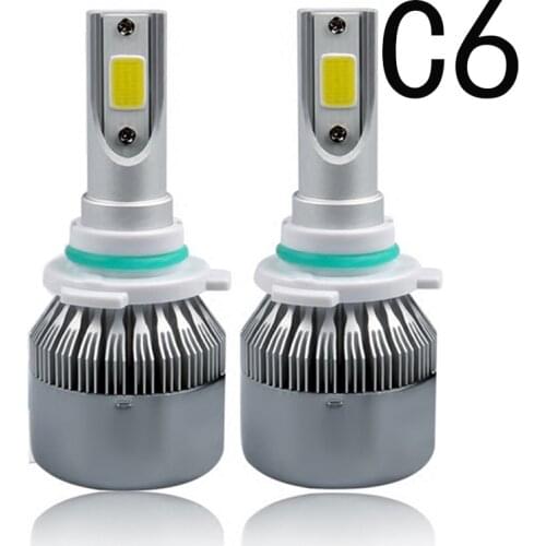 C6 LED Car Headlight H1 H3 Headlamp Light H8/H11 HB3/9005 HB4/9006 9012 9007 H13 6000K 36W 4000LM All In One Car H4 H7