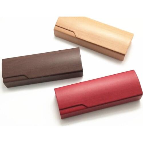 Artificial Leather Hard Glasses Case Multicolor Fashion Magnetic Dust-proof Waterproof Box Solid Medium Sized Holder