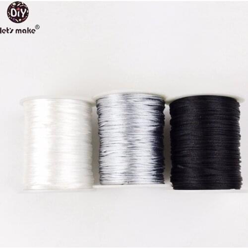 Lets Make Satin Nylon Cord Perfect For Teething Or Sensory Necklaces 3pc Silicone Teething Necklace Cord