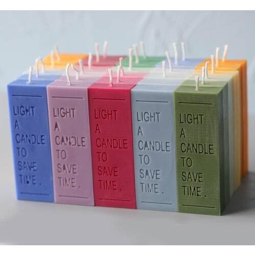 Aromatherapy Candle Mold Silicone Simple Line Resin Wax Melt Moulds DIY Handmade Christmas Decorating Candles Making Supplies