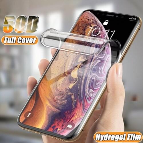 Hydrogel Film On The For iPhone 12 7 8 6 Plus Screen Protector For iPhone X XS XR 11 12 Pro Max 12 Mini Protective Not Glass