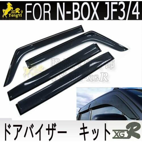 DOOR VISOR rain guard window visor deflector decorative body kit accessory car care for n-box jf3/4 2021