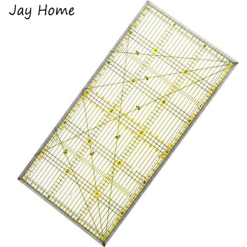 Multi-Purpose Quilters Patchwork Ruler 15*30CM Grid Lines Quilting Ruler for Cloth Fabric Sewing Crafts Template Cutting Ruler