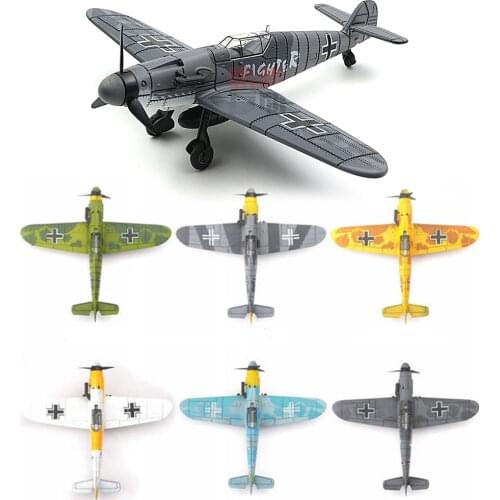 1PCS 1:48 World War II German Fighter Model B-109 4D Plastic Assemble Aircraft Military Building Model Toy For Children