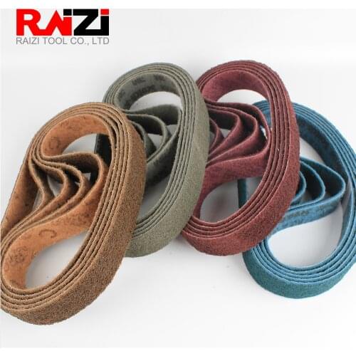 Raizi 1Pc 760 *40 mm Non-woven nylon sanding belt for stainless steel sander/polisher P150-600 Grinding Belt