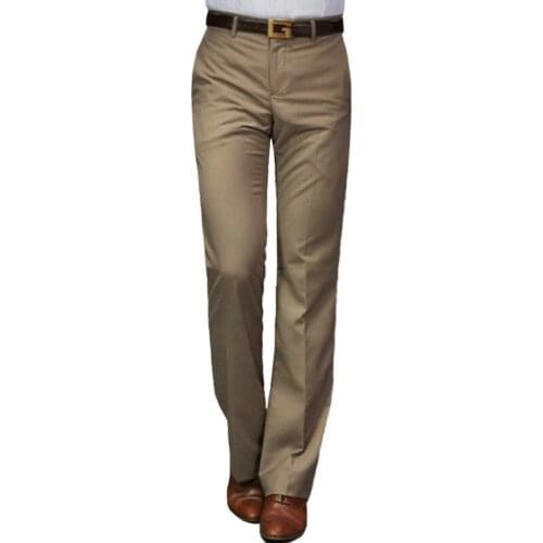 2021 New Flared G pants Male Summer Straight Suit pants British leisure Free hot feet trousers Formal pants For Men