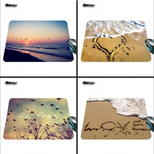 Mairuige Wholesale New Bird Free Rectangle Anti-skid Durable PC Game Gaming Mouse Pad Mouse Optical Trackball / Scheduling