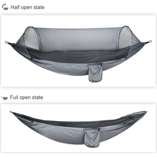 Automatic Unfolding Ham-mock Ultralight Parachute Ham-mock Tent Anti-mosquito Outdoor Camping Furniture Tent 270*140 CM