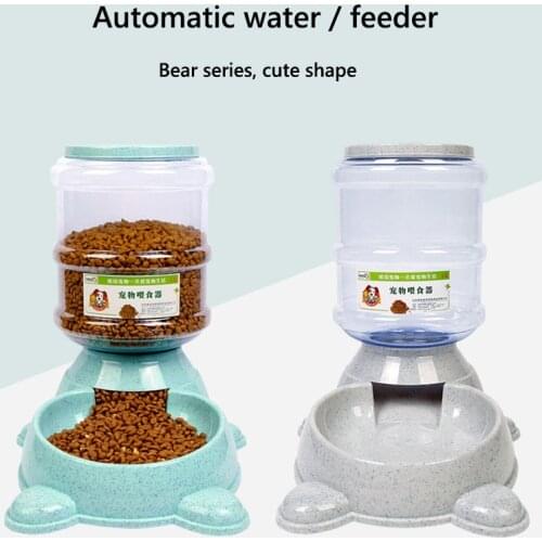 3.8L Plastic Pet Feeding Drinkers Cat Dog Automatic Feeder Drinking Animal Pet Bowl Water Bowl For Pets Dog Automatic Drinkers