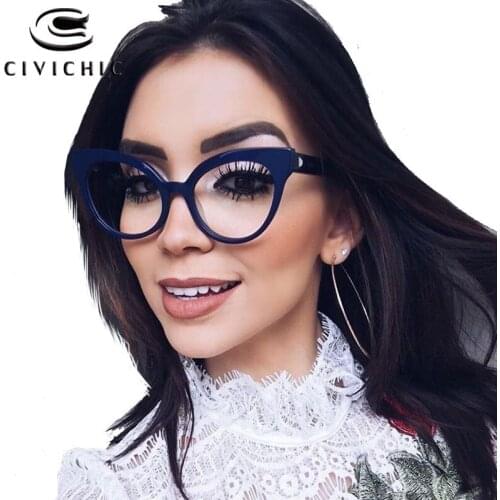 Chic Women Eyeglasses Retro Cat Eye Glasses Frame Korea Myopia Optical Eyewear Frames Clear Gafas De Marca Leopard Oculos COG121