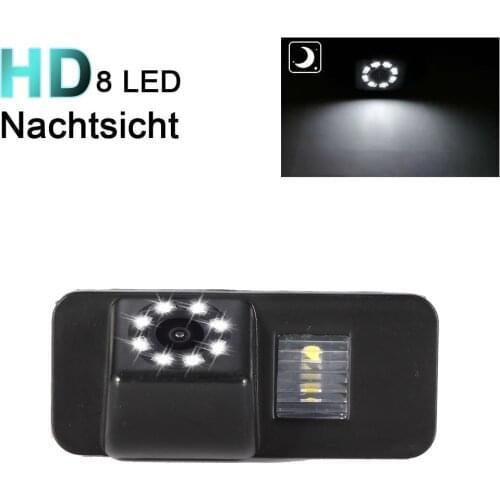 Waterproof parking with 8LED HD Night vision rear view backup car camera For Ford Mondeo Grand MK4 C-Max MK2 EcoSport MK1 2004