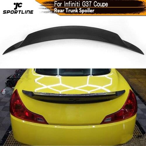 Carbon Fiber / FRP Rear Trunk Lip Spoiler Wing Boot Lip for Infiniti G37 2-Door Coupe Journey 2009 - 2013