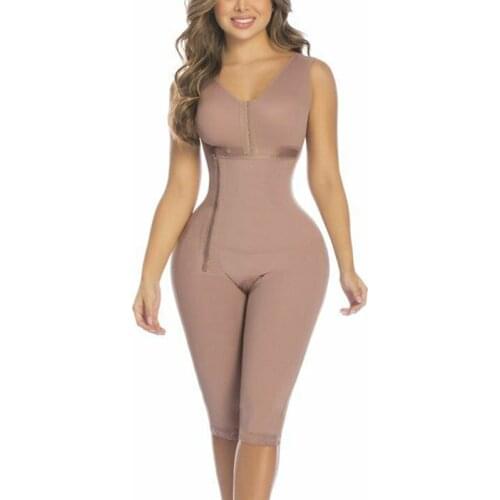 Ladies Front Opening Side Zip And Knee Shapewear Lace Slimming Shorts Bodyshaper WomenS Home Wear Tummy Control Postpartum