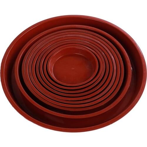 9Sizes Round Shape Plastic Solid Color Garden Pot Saucer Plant Pot Drip Tray Planter Pallet Flower Pot Tray Garden Pot Case 1PCS