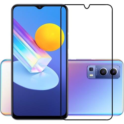 2.5D 9H Premium Tempered Glass Full Cover Screen Protector Protective Film for VIVO Y72 5G Y73S Y70 S9 S9E IQOO Z3 Z1 U3 U1 V20