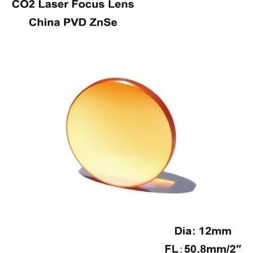 3Pcs Focus Lens Laser Engraver Dia.12mm Focal Length 50.8mm for 3020 3040 K40 Co2 40W 50W Tube Laser Engraving Cutting Machine