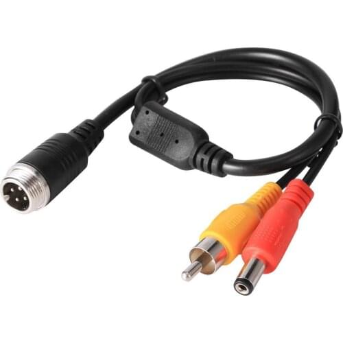 4Pin Aviation Head Female/Male to RCA Male DC Male Extension Cable Adapter Converter for CCTV Camera Security DVR