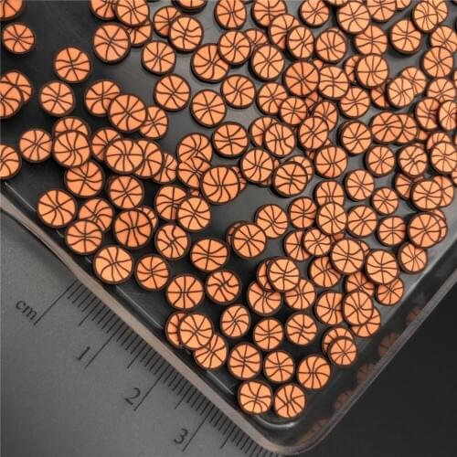 60g Basket Ball Polymerclay,Soft Clay Sprinkles For Kids Diy/Craft Diy Making/Nail Art/Scrapbook Decoration/Craft Filler