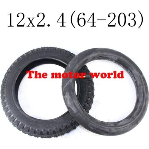 Free Shipping Hot Sale New 12x2.4 Tire Electric Scooter Tyre for Kids Bike 12 Inch 64-203 Children Bicycle Tire