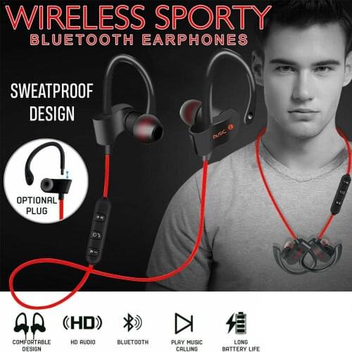 Bluetooth Wireless Headphones Sporting Running Earphones New Water-Resistant C9N7