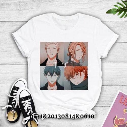 Given Print T-shirt Ladies Summer Japanese Anime Music Dream Harajuku Short Sleeve Tshirt Girls Summer shirt Top Womens T-shirt