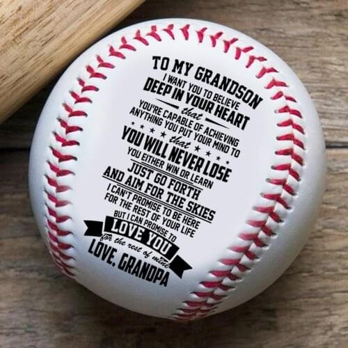 Grandpa To Grandson, Laugh Love Live Baseball Ball